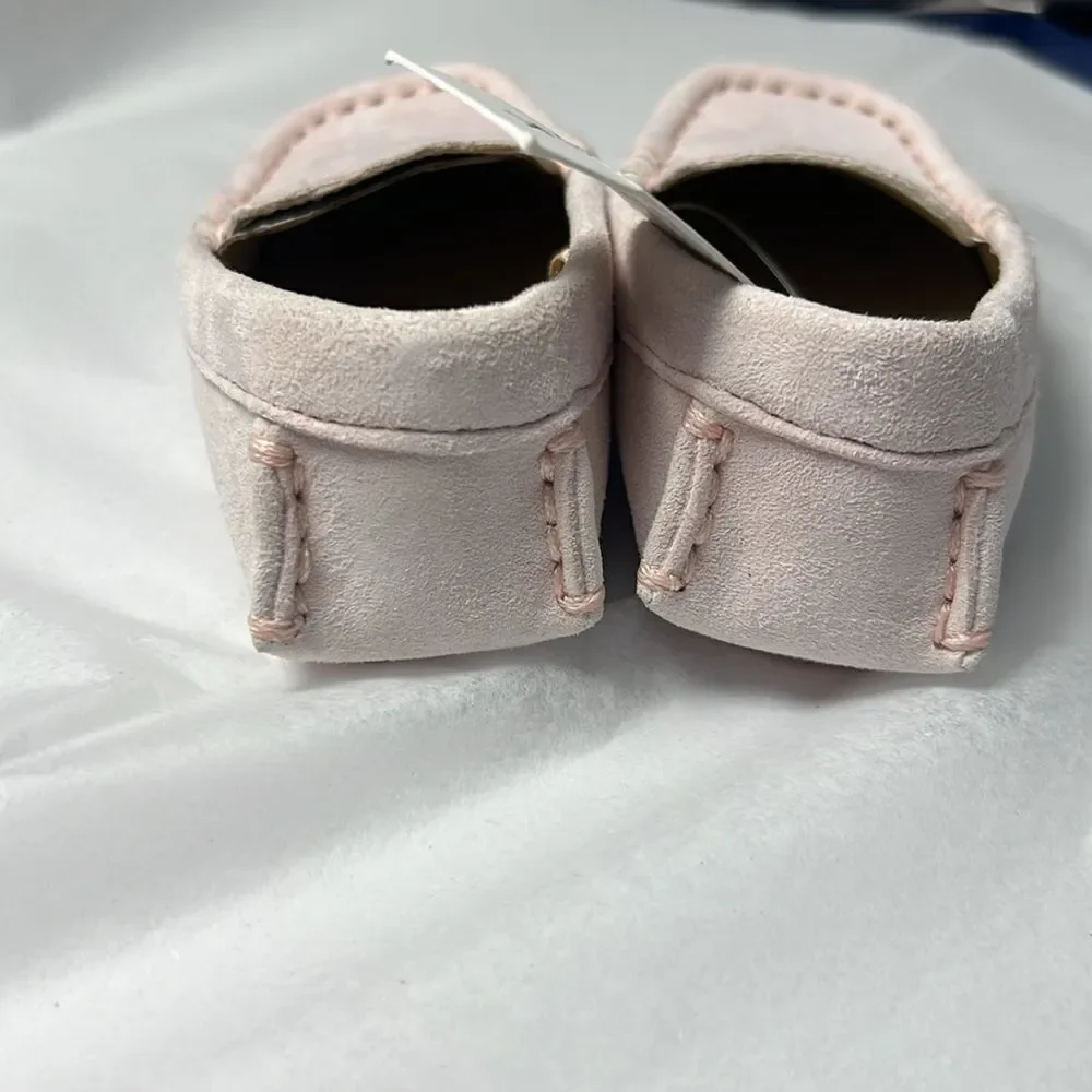 Janie and Jack 100049195 Boy Bunny Pink Suede Driving Shoe by Janie and Jack siz